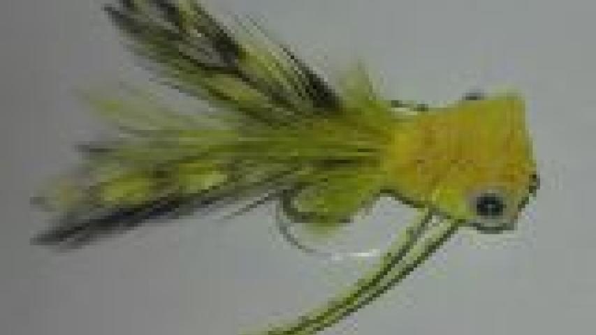 Deer Hair Bass Bug Yellow